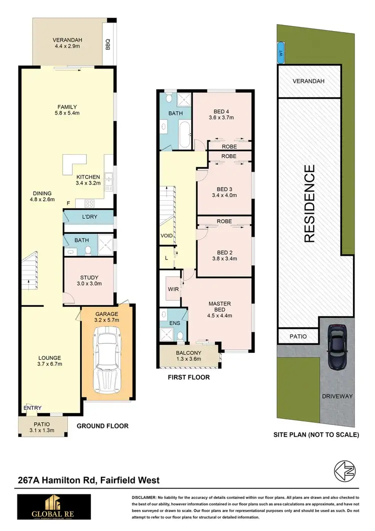 Floorplan of Homely semi-detached listing, 267A Hamilton Rd, Fairfield West NSW 2165