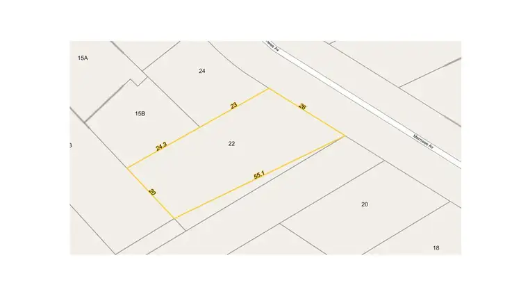 Floorplan of Homely land listing, 22 Merriwee Avenue, Malua Bay NSW 2536