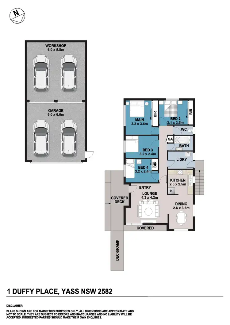 Floorplan of Homely house listing, 1 Duffy Place, Yass NSW 2582