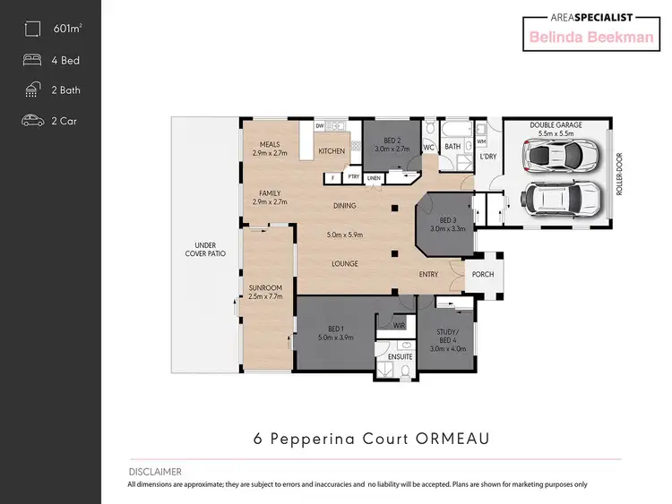 Floorplan of Homely house listing, 6 Pepperina Court, Ormeau QLD 4208