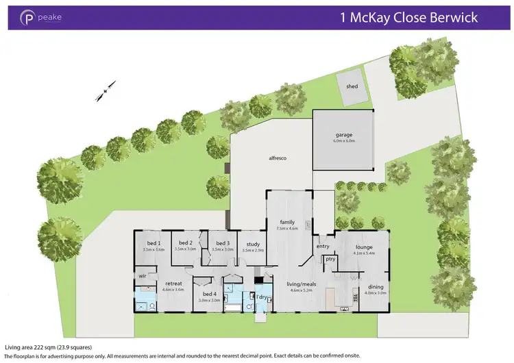 Floorplan of Homely house listing, 1 McKay Close, Berwick VIC 3806