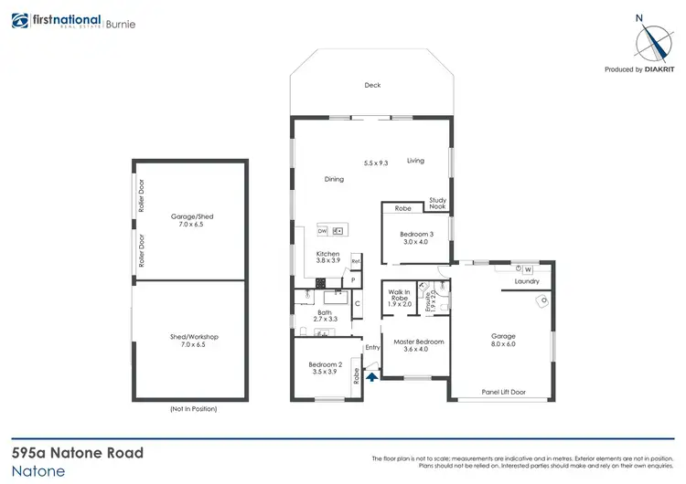 Floorplan of Homely house listing, 595A Natone Road, Natone TAS 7321