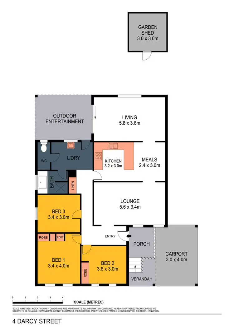 Floorplan of Homely house listing, 4 Darcy Street, Sailors Gully VIC 3556