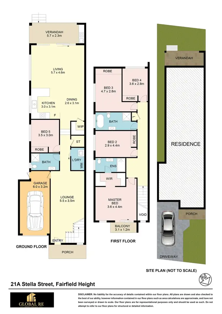 Floorplan of Homely semi-detached listing, 21A Stella St, Fairfield Heights NSW 2165