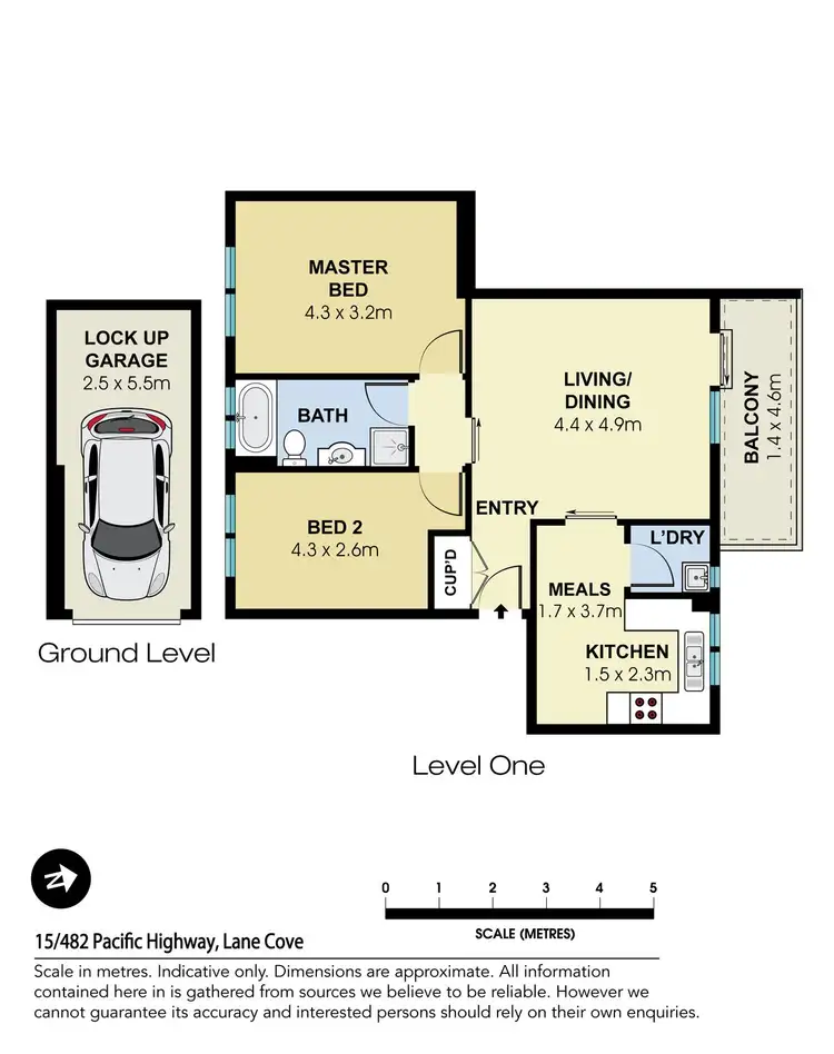 Floorplan of Homely apartment listing, 15/482 Pacific Highway, Lane Cove NSW 2066