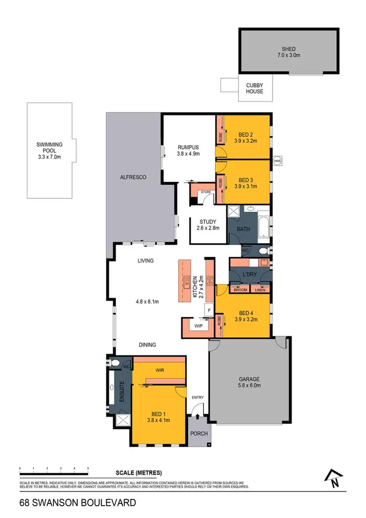 Floorplan of Homely house listing, 68 Swanson Boulevard, Strathfieldsaye VIC 3551
