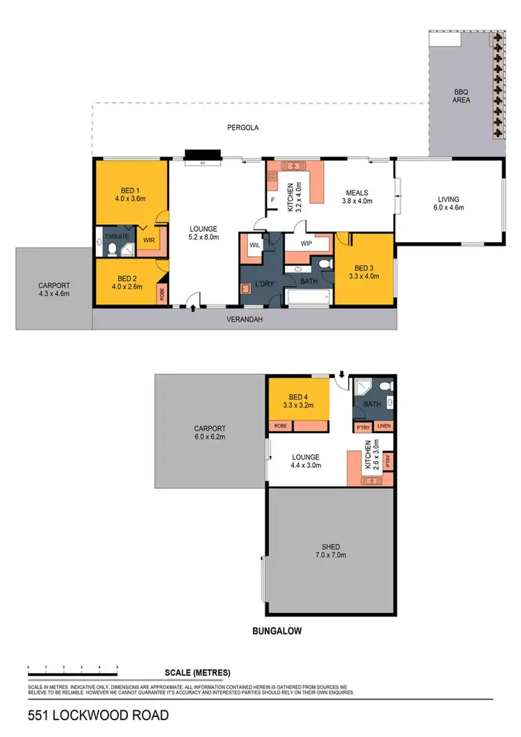 Floorplan of Homely house listing, 551 Lockwood Road, Lockwood VIC 3551