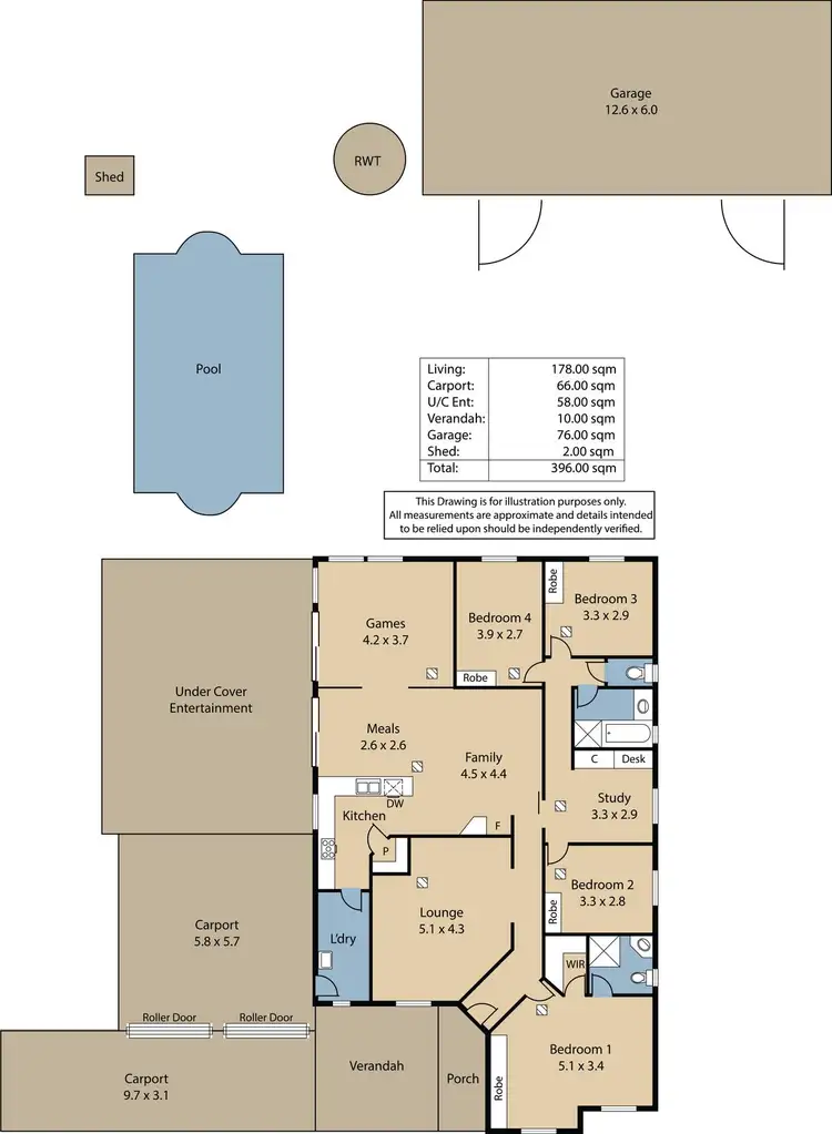Floorplan of Homely house listing, 23 Jemalong Crescent, Roseworthy SA 5371