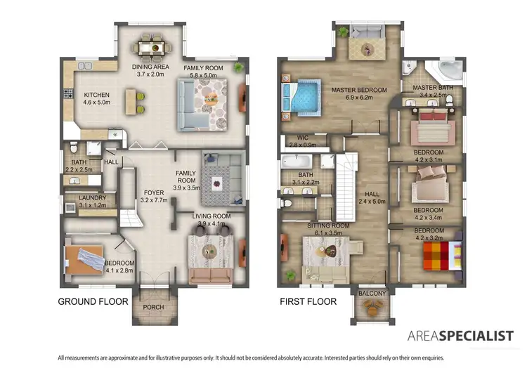 Floorplan of Homely house listing, 6 Tyrell Walk, Caroline Springs VIC 3023