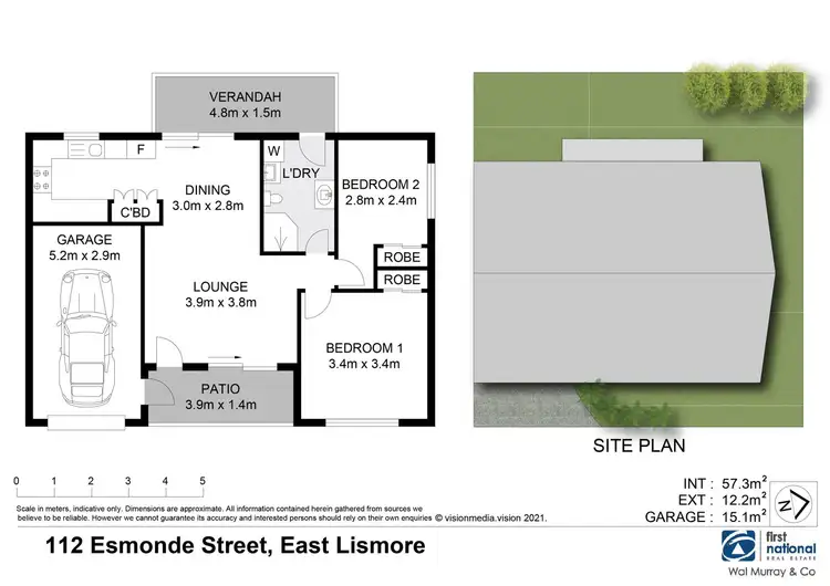 Floorplan of Homely unit listing, 112 Esmonde Street, East Lismore NSW 2480