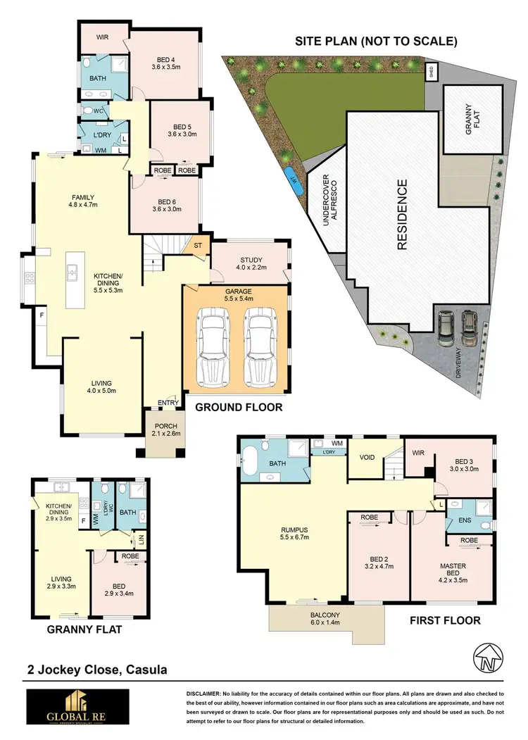 Floorplan of Homely house listing, 2 Jockey Cl, Casula NSW 2170