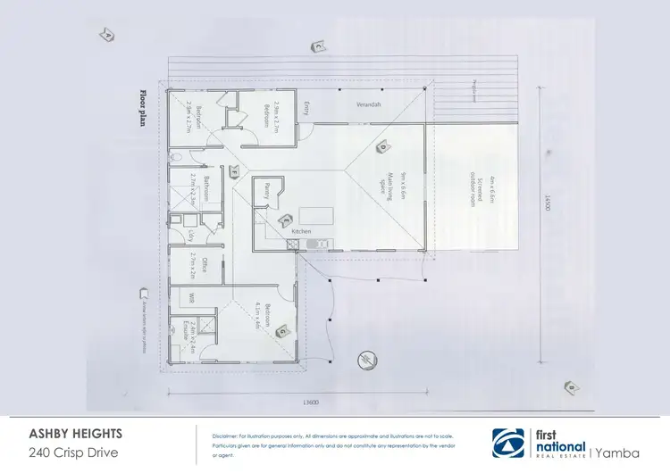 Floorplan of Homely rural property listing, 240 Crisp Drive, Ashby Heights NSW 2463
