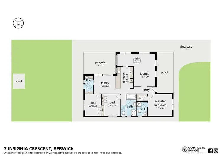 Floorplan of Homely house listing, 7 Insignia Crescent, Berwick VIC 3806