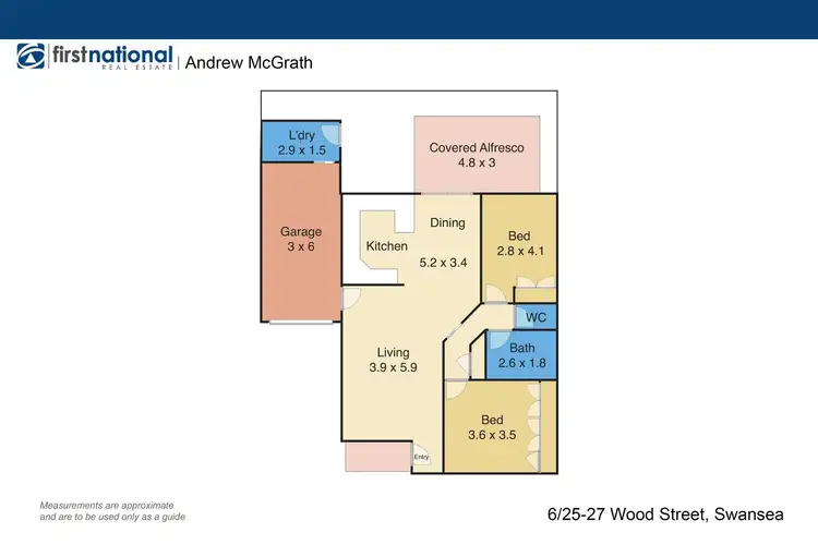 Floorplan of Homely villa listing, 6/25-27 Wood Street, Swansea NSW 2281