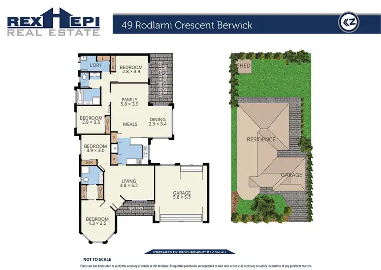 Floorplan of Homely house listing, 49 Rodlarni Crescent, Berwick VIC 3806