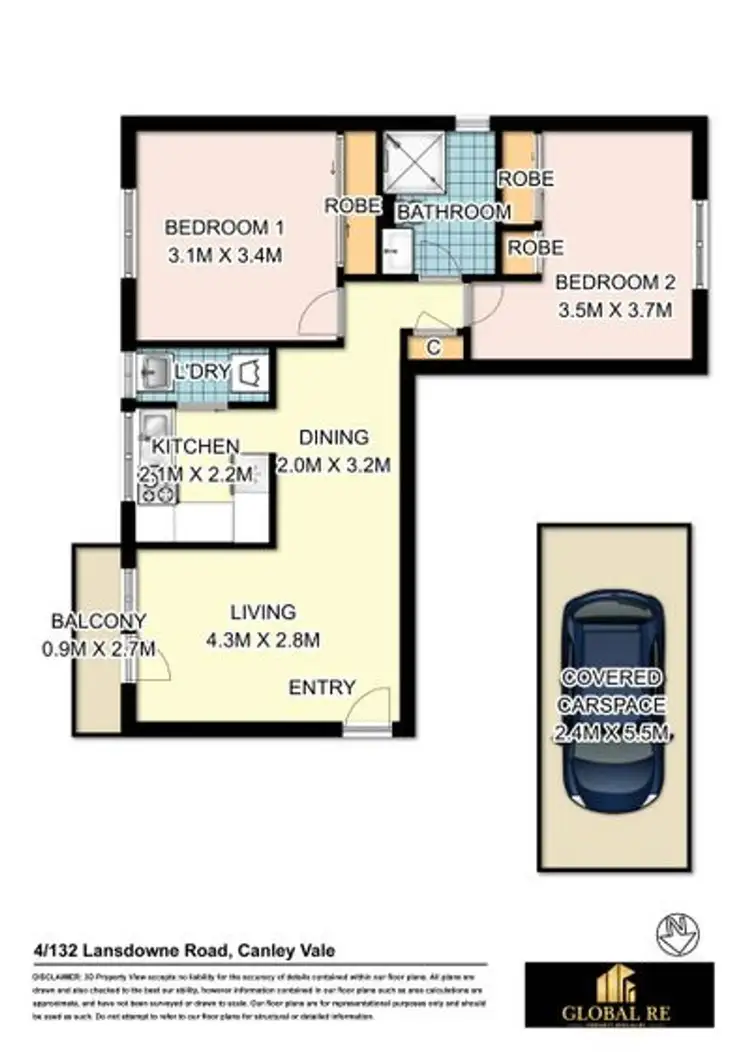 Floorplan of Homely unit listing, 4/132-134 Lansdowne Rd, Canley Vale NSW 2166
