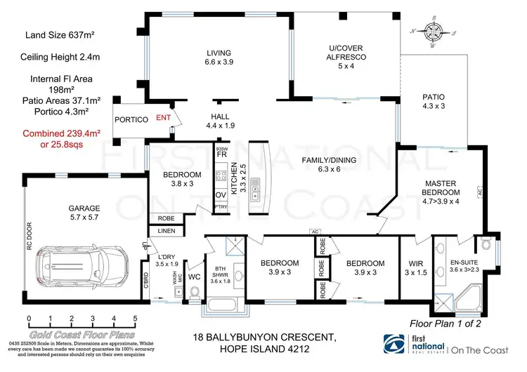Floorplan of Homely house listing, 18 Ballybunyon Crescent, Hope Island QLD 4212