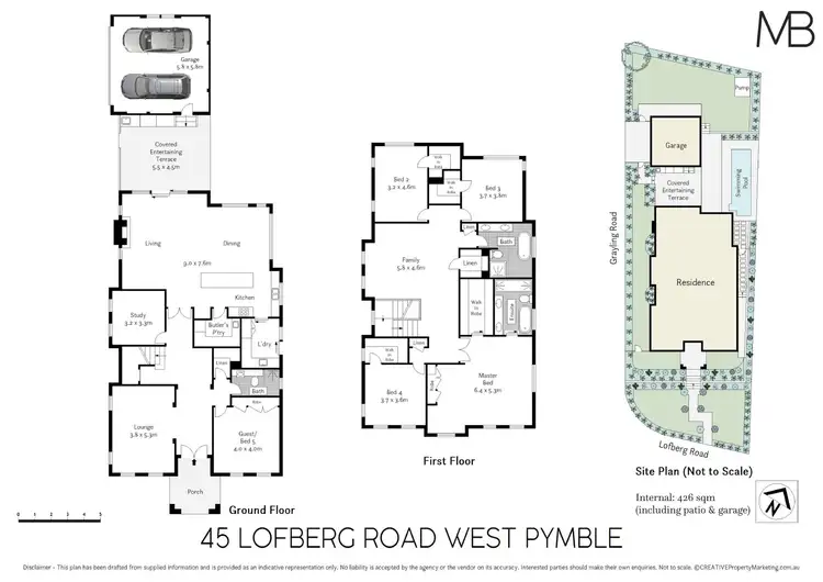 Floorplan of Homely house listing, 45 Lofberg Road, West Pymble NSW 2073