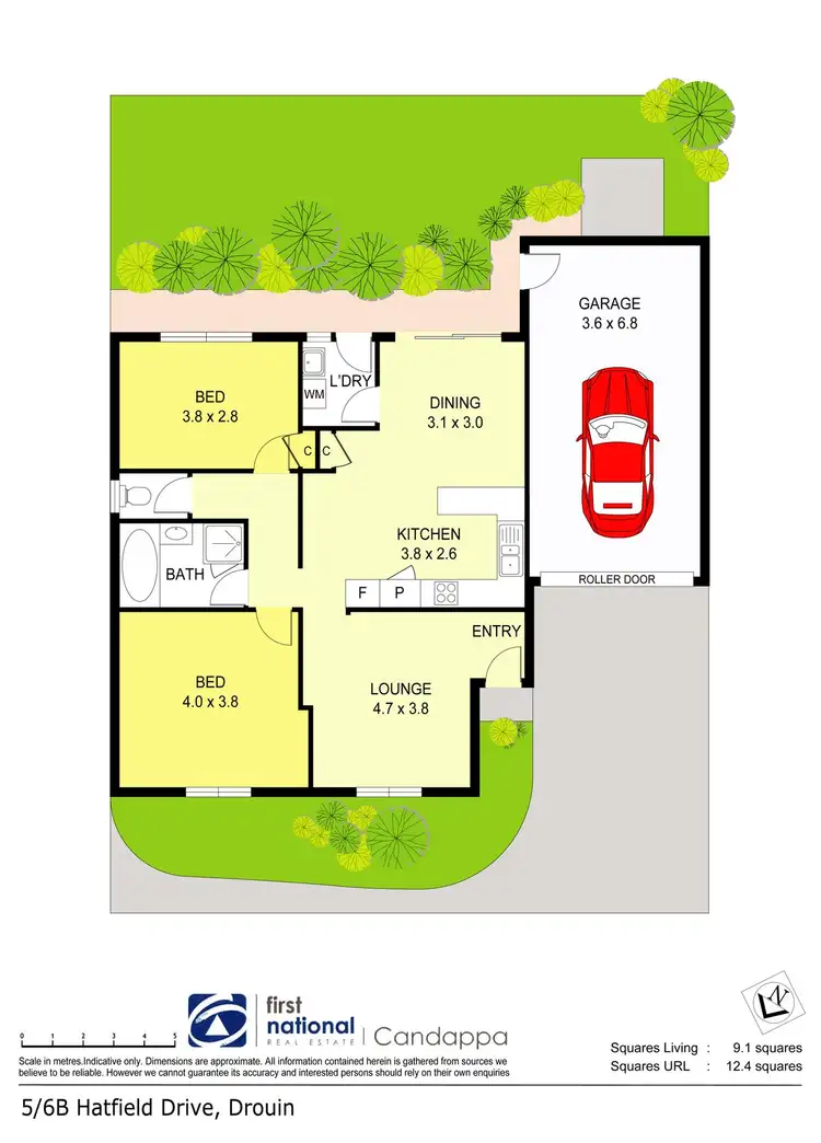 Floorplan of Homely unit listing, 5/6B Hatfield Drive, Drouin VIC 3818