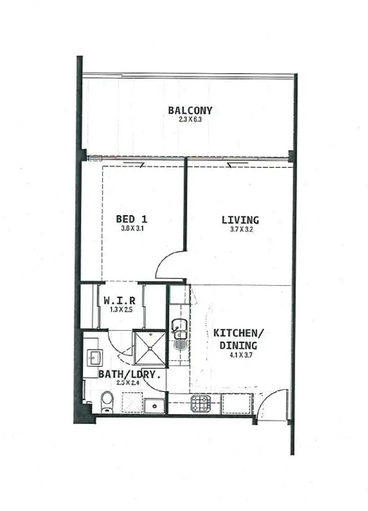 Floorplan of Homely apartment listing, 14/180 Stirling St, Perth WA 6000