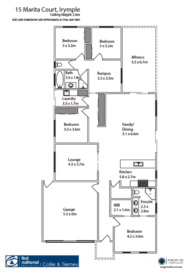 Floorplan of Homely house listing, 15 Marita Court, Irymple VIC 3498