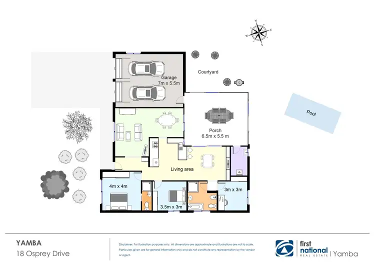 Floorplan of Homely house listing, 18 Osprey Drive, Yamba NSW 2464