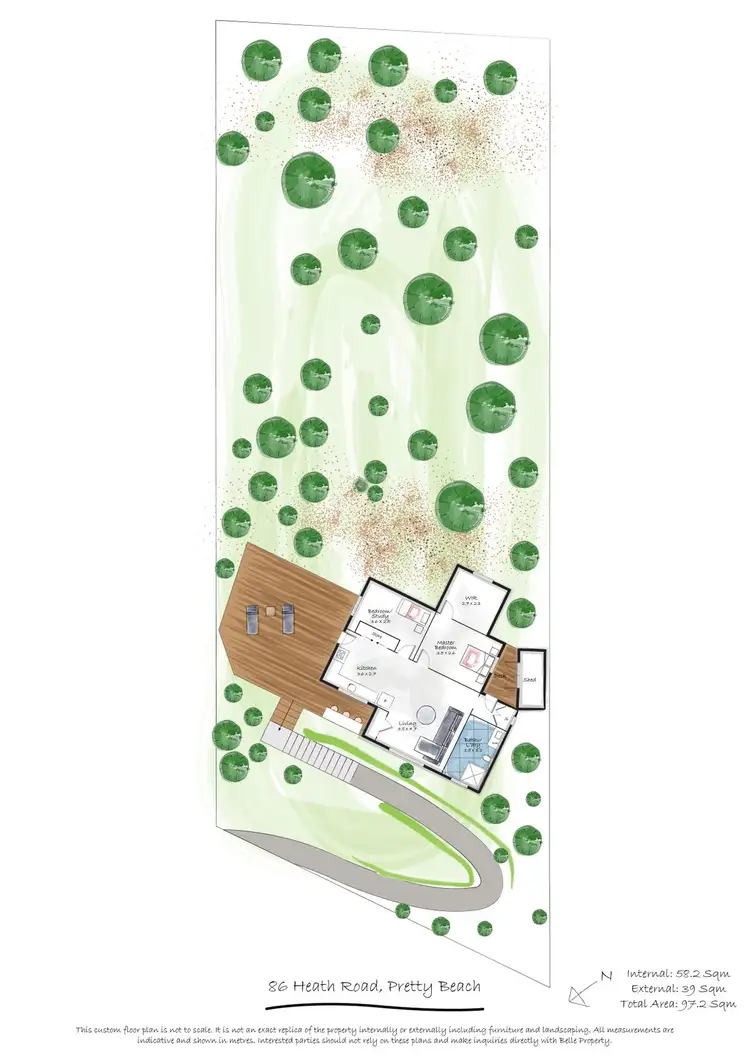 Floorplan of Homely house listing, 86 Heath Road, Pretty Beach NSW 2257