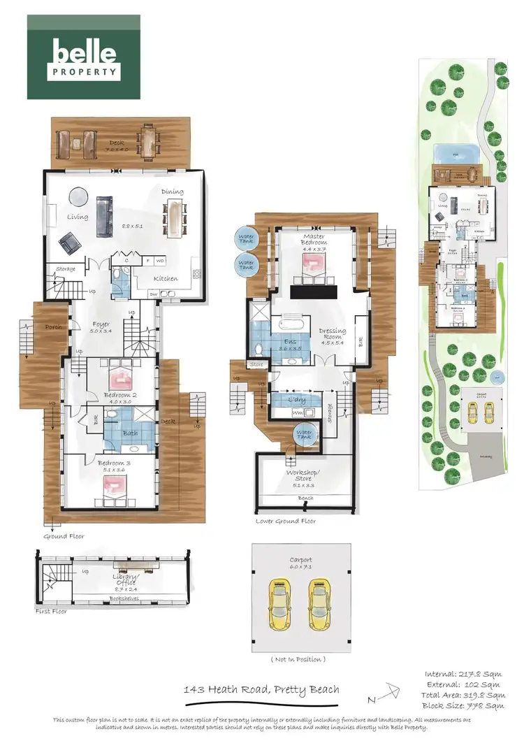 Floorplan of Homely house listing, 143 Heath Road, Pretty Beach NSW 2257