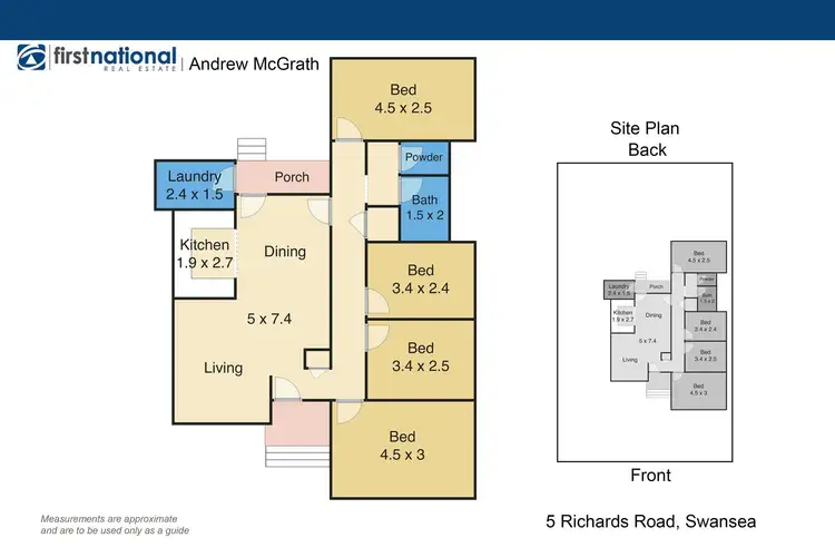Floorplan of Homely house listing, 5 Richards Road, Swansea NSW 2281