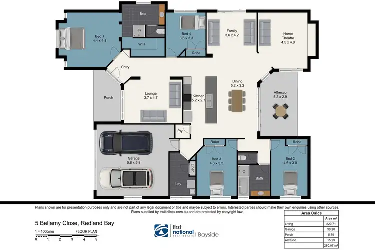 Floorplan of Homely house listing, 5 Bellamy Close, Redland Bay QLD 4165