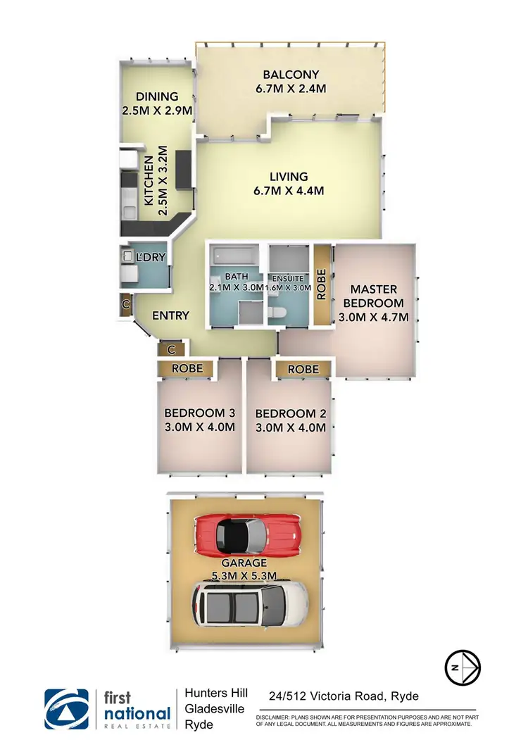 Floorplan of Homely apartment listing, 24/512 Victoria Road, Ryde NSW 2112