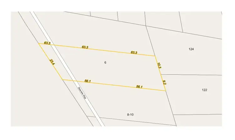 Floorplan of Homely land listing, 6 Seaview Way, Long Beach NSW 2536