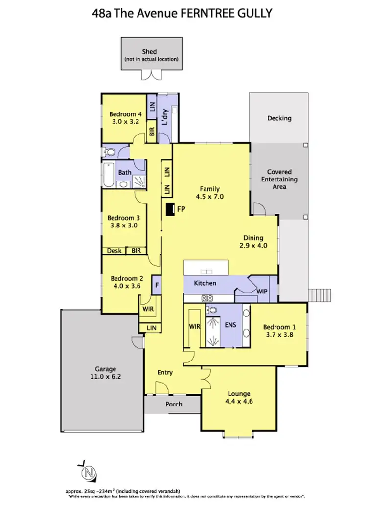 Floorplan of Homely house listing, 48A The Avenue, Ferntree Gully VIC 3156