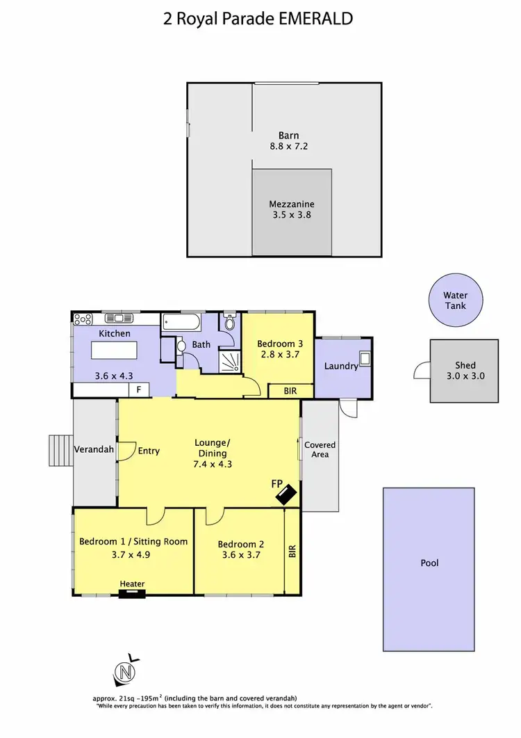 Floorplan of Homely house listing, 2 Royal Parade, Emerald VIC 3782