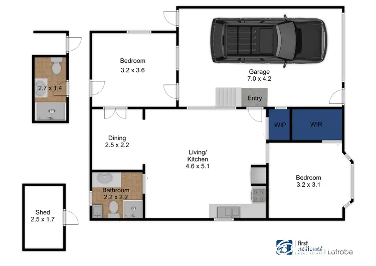 Floorplan of Homely retirement listing, 54 Fleet Street, Traralgon VIC 3844