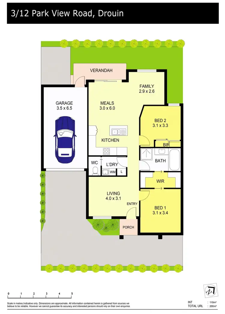 Floorplan of Homely unit listing, 3/12 Park View Road, Drouin VIC 3818