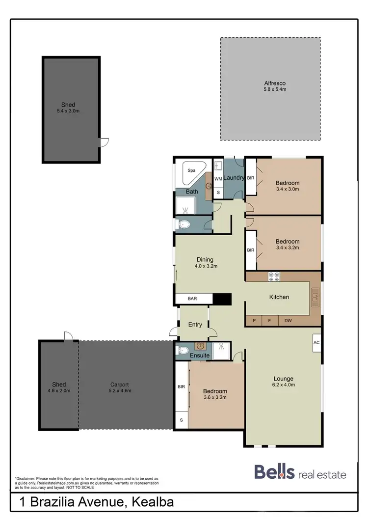 Floorplan of Homely house listing, 1 Brazilia Avenue, Kealba VIC 3021
