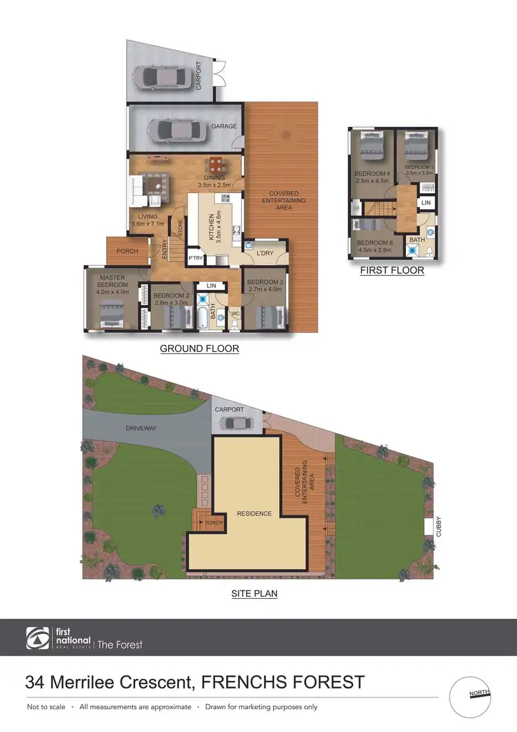 Floorplan of Homely house listing, 34 Merrilee Crescent, Frenchs Forest NSW 2086