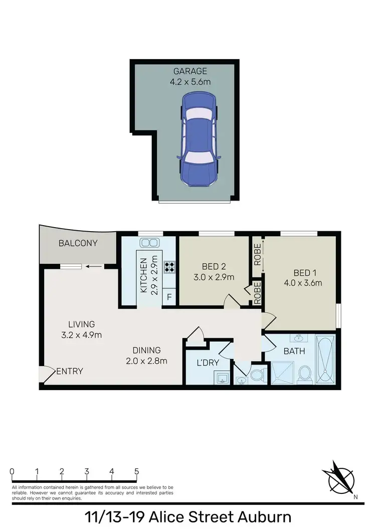 Floorplan of Homely unit listing, 11/13 Alice Street, Auburn NSW 2144