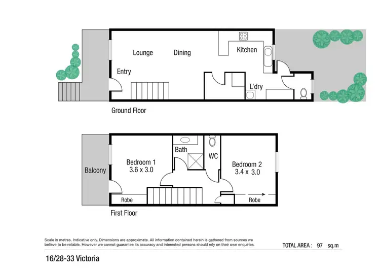 Floorplan of Homely townhouse listing, 16/29-33 Victoria Street, North Ward QLD 4810