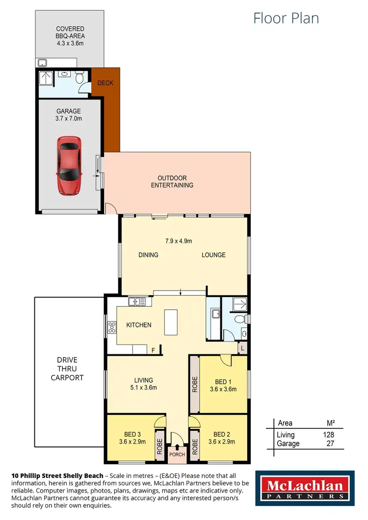 Floorplan of Homely house listing, 10 Phillip Street, Shelly Beach NSW 2261