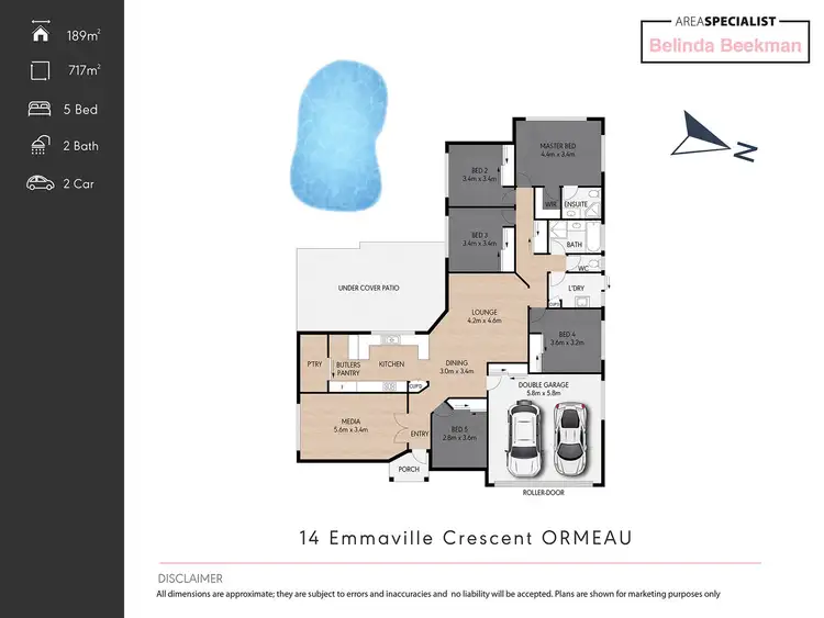 Floorplan of Homely house listing, 14 Emmaville Crescent, Ormeau QLD 4208