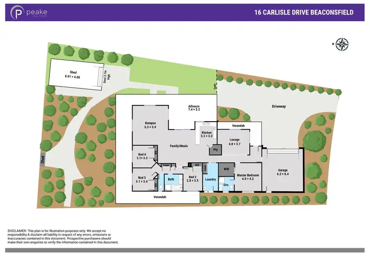 Floorplan of Homely house listing, 16 Carlisle Drive, Beaconsfield VIC 3807