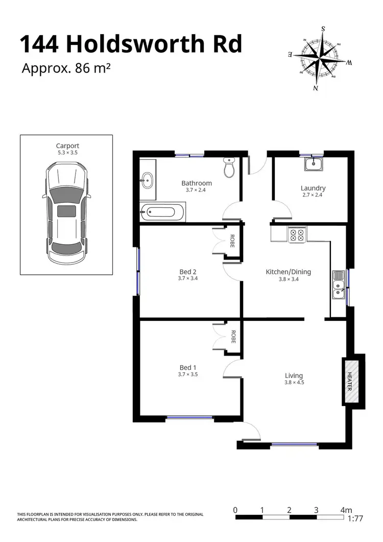 Floorplan of Homely house listing, 144 Holdsworth Road, North Bendigo VIC 3550