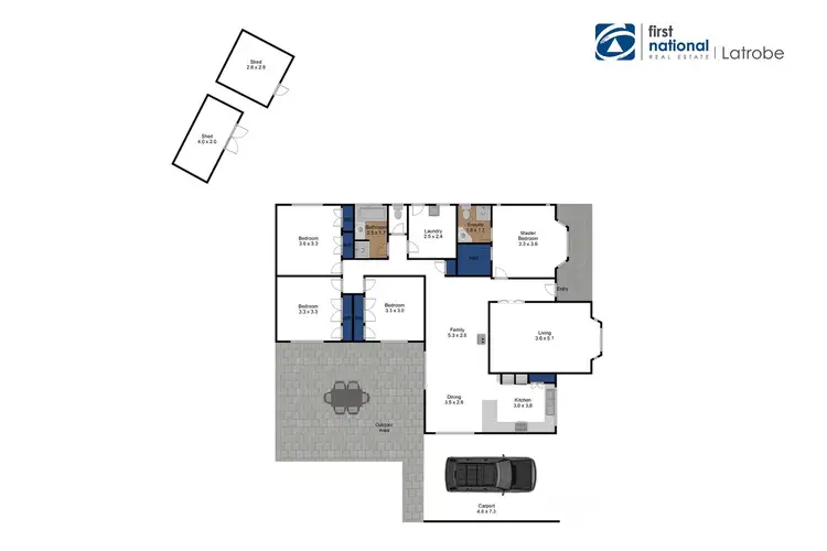Floorplan of Homely house listing, 4 Crofters Place, Traralgon VIC 3844