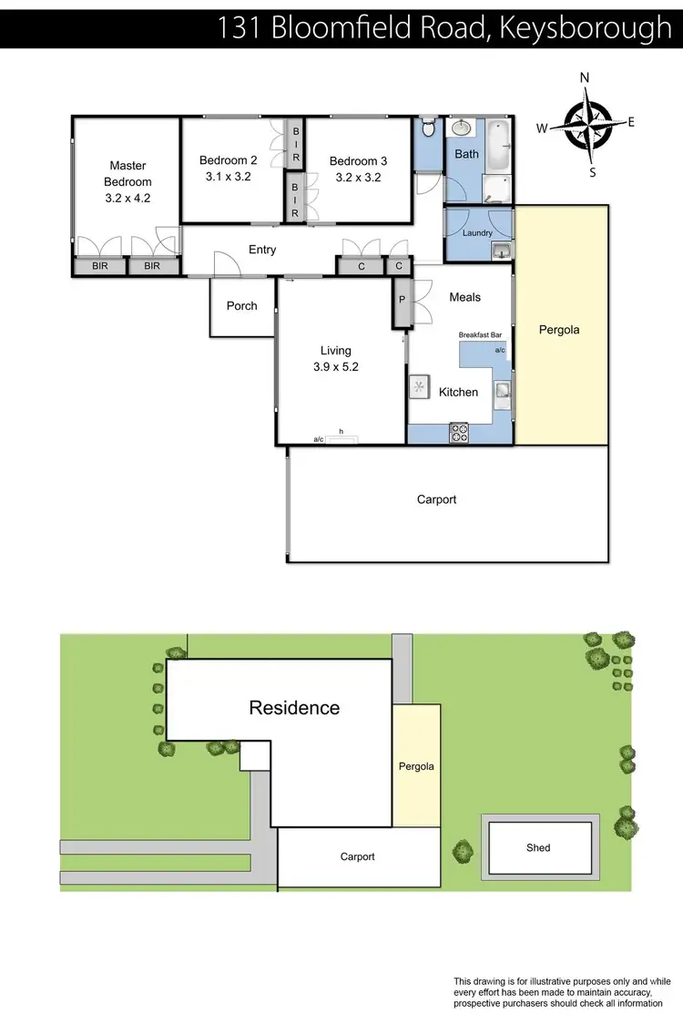 Floorplan of Homely house listing, 131 Bloomfield Road, Keysborough VIC 3173
