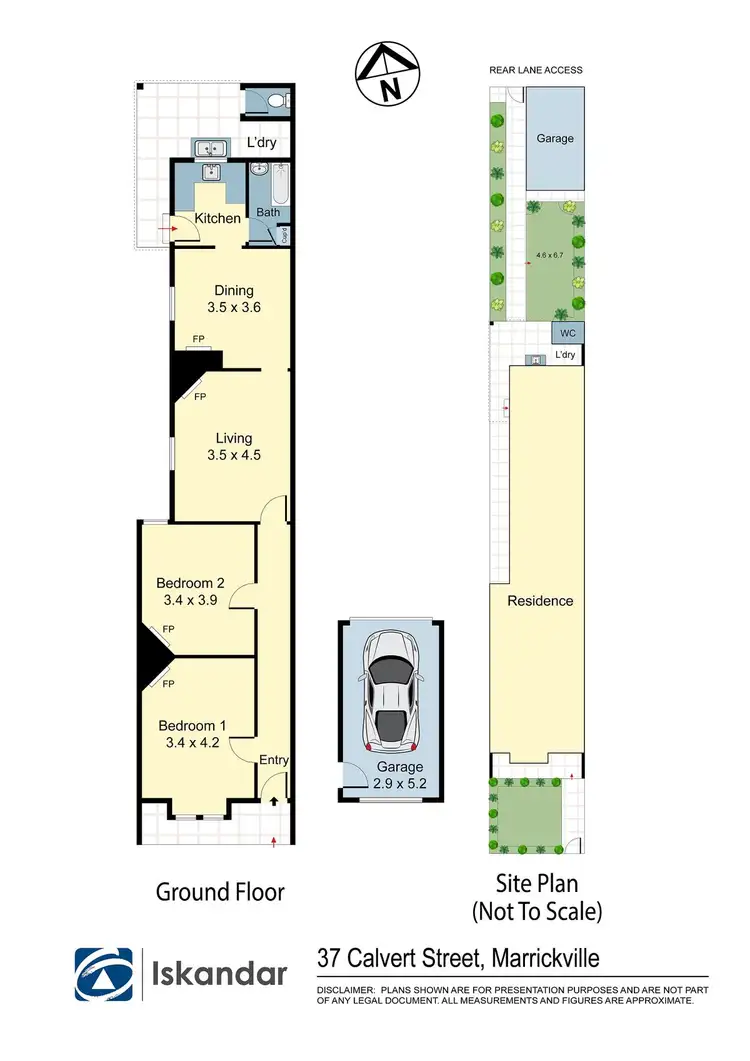 Floorplan of Homely house listing, 37 Calvert Street, Marrickville NSW 2204