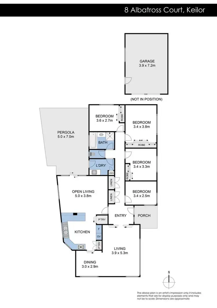 Floorplan of Homely house listing, 8 Albatross Court, Keilor VIC 3036