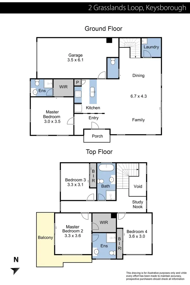 Floorplan of Homely house listing, 2 Grasslands Loop, Keysborough VIC 3173
