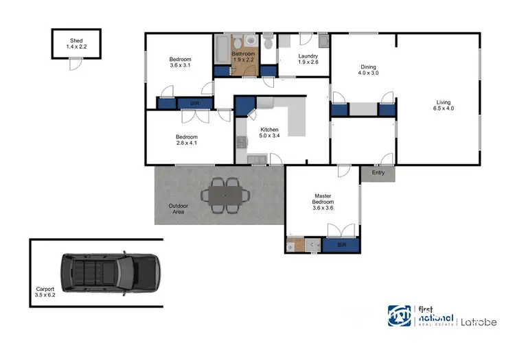 Floorplan of Homely house listing, 26 Heather Grove, Traralgon VIC 3844